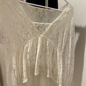 White lace blouse
